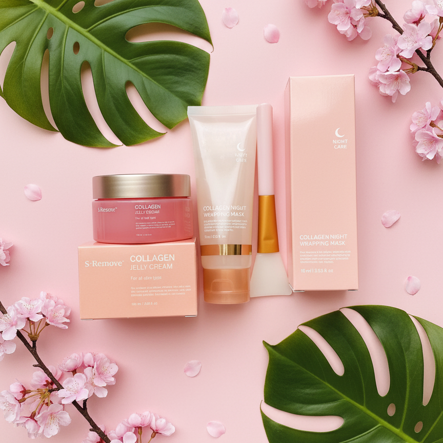 Masque de Nuit en Collagène + Crème gelée au collagène