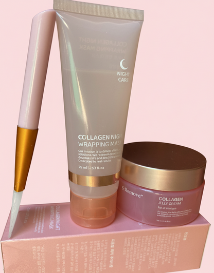 Masque de Nuit en Collagène + Crème gelée au collagène